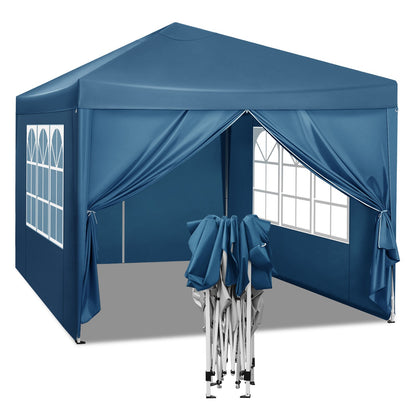 3x3m Gartenpavillon faltbar, wasserdicht, UV-Schutz, inklusive Tragetasche, Sonnenschutz, Zelt, Gazebo, Sonnenschutz und Schutz vor Regen - Unique Outlet