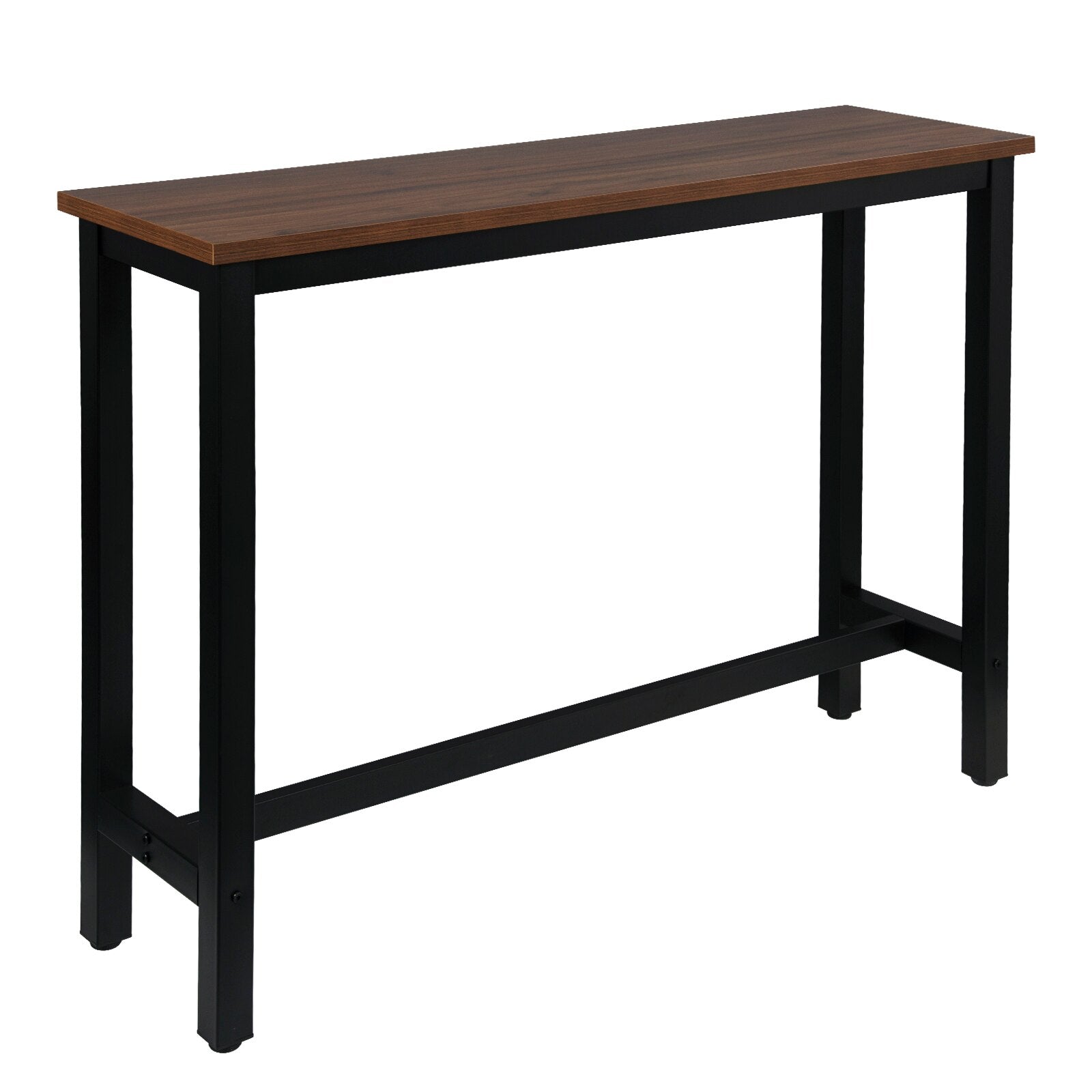 Küchenbar Tisch Frühstück Esstisch Kaffeetisch aus Metall mit Fußstütze, Eingangstisch, Sideboard für Wohnzimmer, 140x40x100cm, Mehrere Farben - Unique Outlet