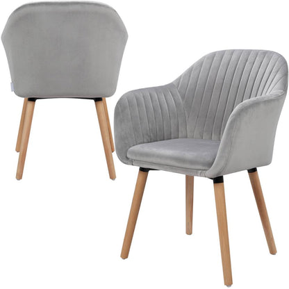 4er-Set Esszimmerstühle, luxuriöse Armlehnenstühle im modernen Stil für Küche und Wohnzimmer, Heimdekoration - Unique Outlet